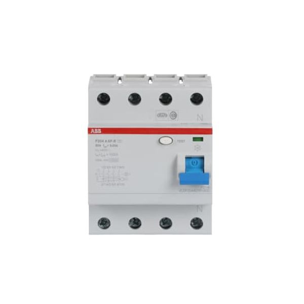 F204 A-80/0.03 AP-R Residual Current Circuit Breaker 4P A type 30 mA image 3
