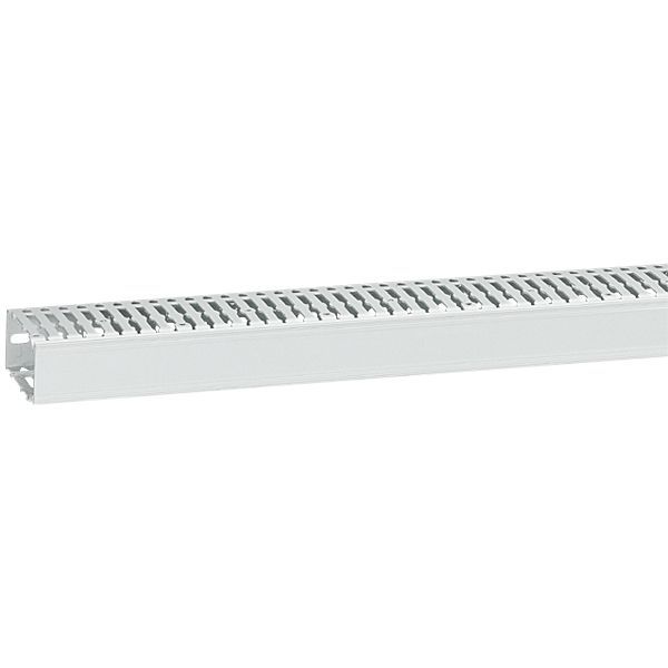 Cable ducting (base + cover) Transcab - 40x80 mm - light grey halogen free image 1