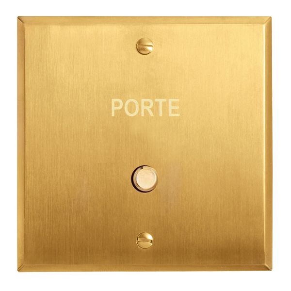 67238 Art d'Arnould universe Illuminated push button memory 1 position without collar with marking Holder - brushed gold image 1