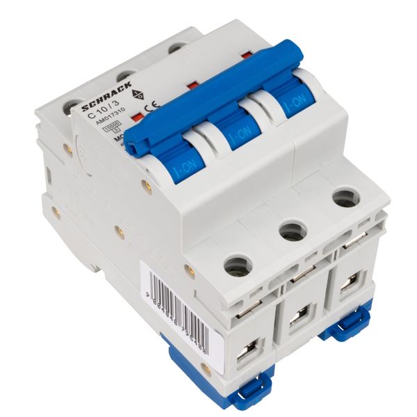 Miniature Circuit Breaker (MCB) AMPARO 10kA, C 10A, 3-pole image 3