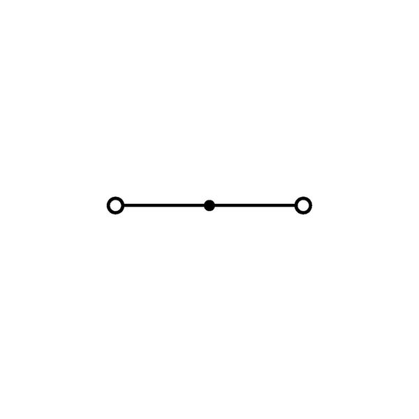 2-conductor through terminal block 2.5 mm² lateral marker slots gray image 2