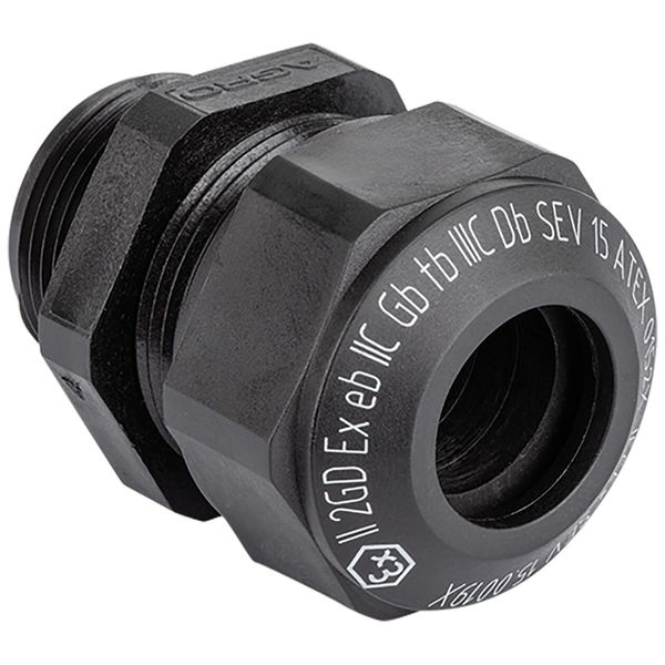 Cable gland Progress synthetic GFK Pg42 Ex e II cable Ø 39.0-42.0mm black image 1