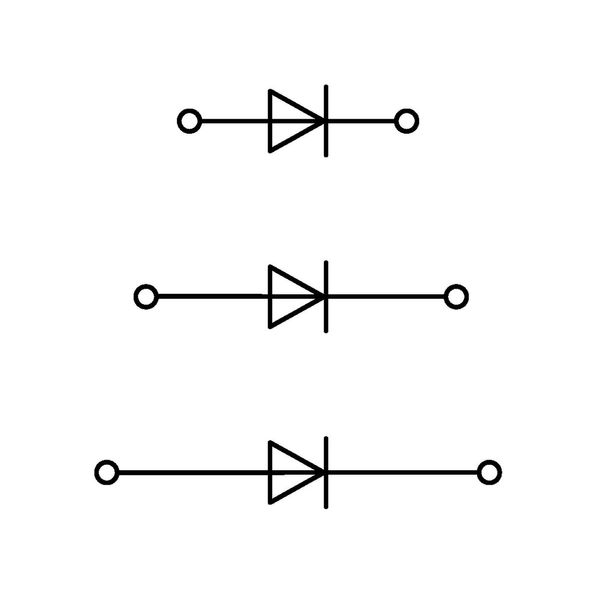 Component terminal block triple-deck with 3 diodes 1N4007 gray image 2