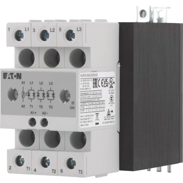 Solid-state relay, 3-phase, 30 A, 42 - 660 V, AC/DC, high fuse protection image 7