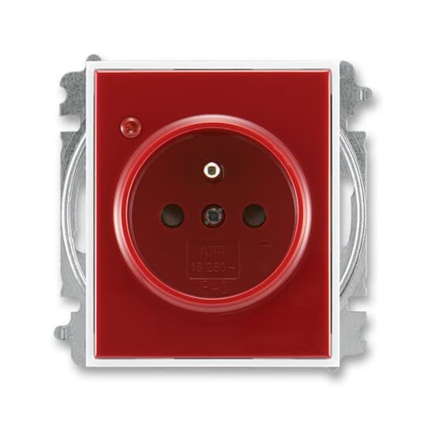 5599E-A02357 13 Socket outlet with earthing pin, shuttered, with surge protection ; 5599E-A02357 13 image 1