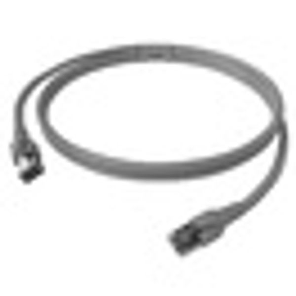 Patchcord RJ45 shielded Cat.6a 10GB, LS0H, grey,    5.0m image 4