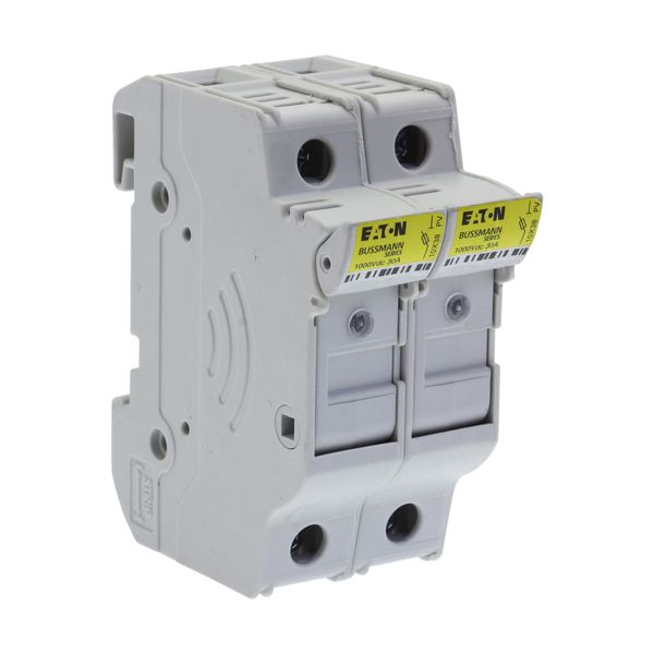 Fuse-holder, LV, 32 A, DC 1000 V, 10 x 38 mm, gPV, 2P, UL, IEC, indicating, DIN rail mount image 19