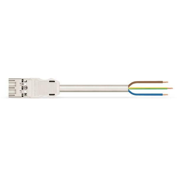 pre-assembled connecting cable;Eca;Plug/open-ended;white image 3