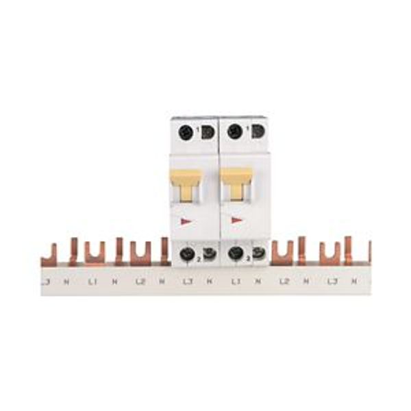 Phase busbar, 2-phase, 16qmm, fork connector+pin, 1m image 4