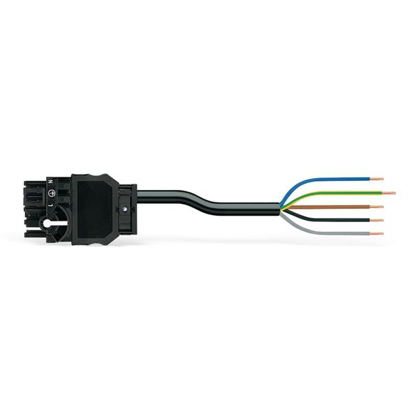 pre-assembled connecting cable Eca Socket/open-ended black image 3