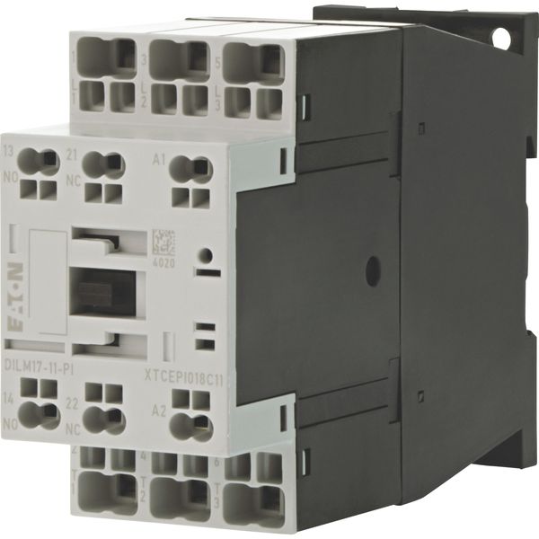 Contactor, 3 pole, 380 V 400 V 8.3 kW, 1 N/O, 1 NC, 230 V 50 Hz, 240 V 60 Hz, AC operation, Push in terminals image 4