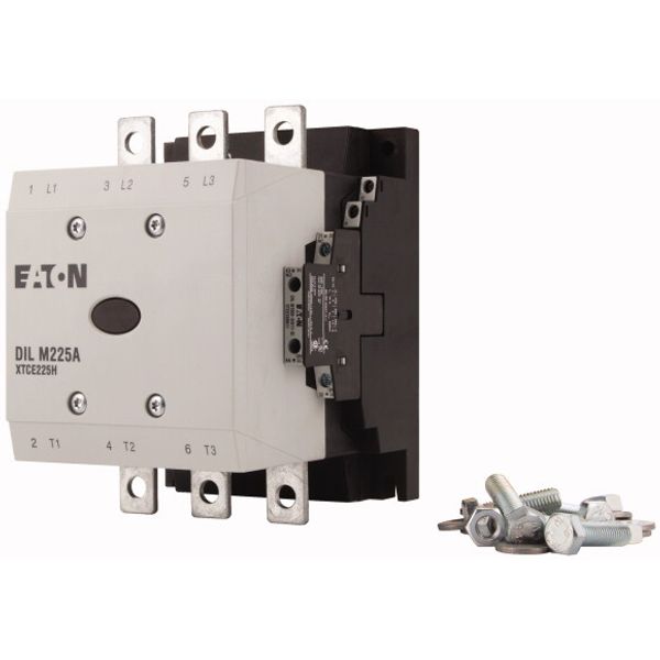 Contactor, 380 V 400 V 110 kW, 2 N/O, 2 NC, RAC 120: 100 - 120 V 50/60 Hz, AC operation, Screw connection image 3