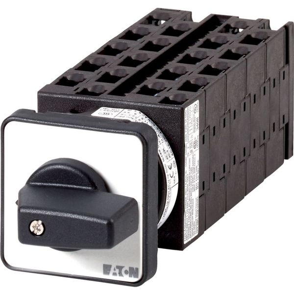 Step switches, T0, 20 A, flush mounting, 10 contact unit(s), Contacts: 20, 60 °, maintained, Without 0 (Off) position, 1-5, Design number 8478 image 1