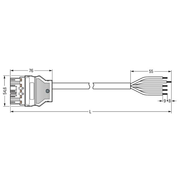 pre-assembled interconnecting cable Eca Socket/plug pink image 7