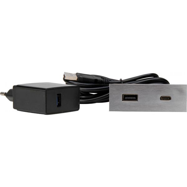 VersaPICK, rechteckig, edelstahl, USB-C, image 1