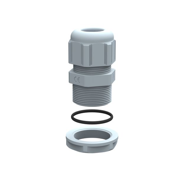 Cable gland plastic - IP 68 - PG 11 - clamping capacity 5-10 mm - RAL 7001 image 2