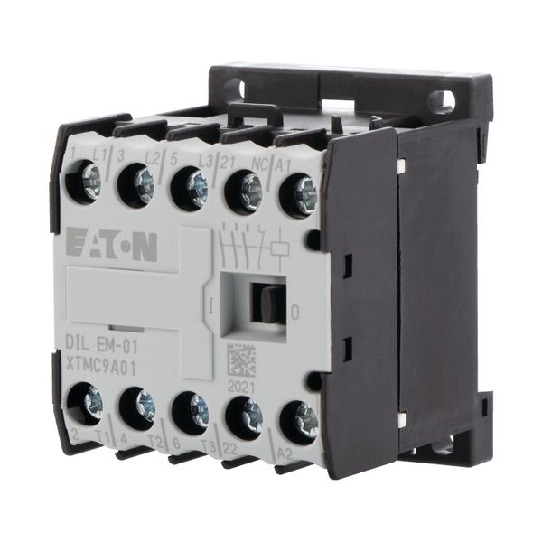 Contactor, 24 V DC, 3 pole, 380 V 400 V, 4 kW, Contacts N/C = Normally closed= 1 NC, Screw terminals, DC operation image 6