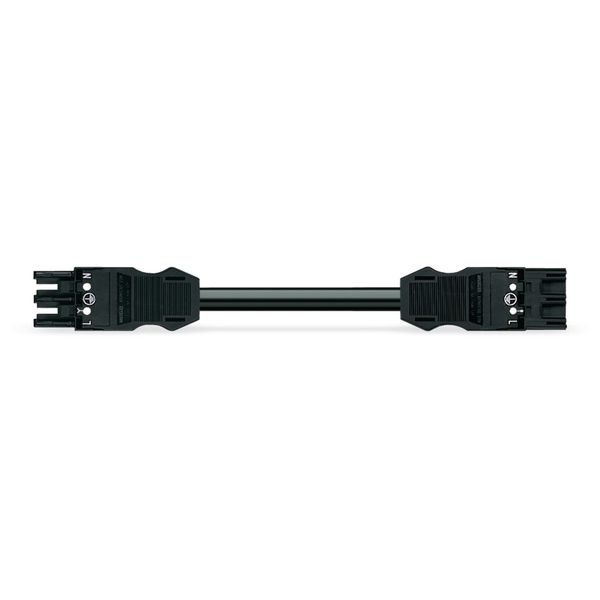 pre-assembled connecting cable B2ca Plug/open-ended black image 2