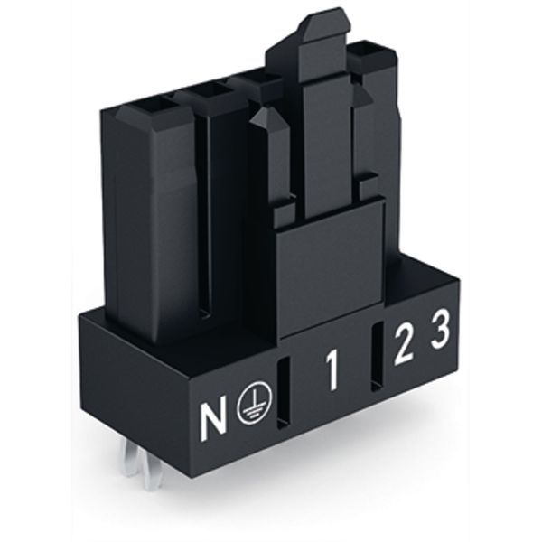 Socket for PCBs straight 5-pole black image 2