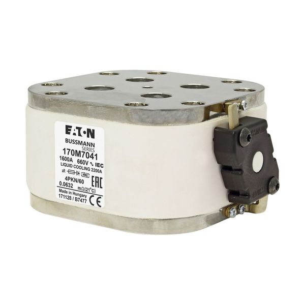 Fuse-link, high speed, 3000 A, AC 500 V, size 4, 120 x 105 x 64 mm, aR, IEC, single indicator image 6