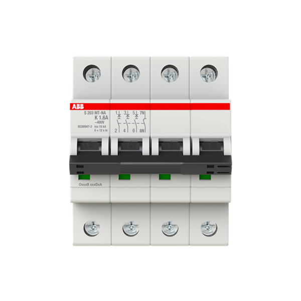 S203MT-K1,6NA Miniature Circuit Breakers MCBs - 3+NP - K - 1.6 A image 5