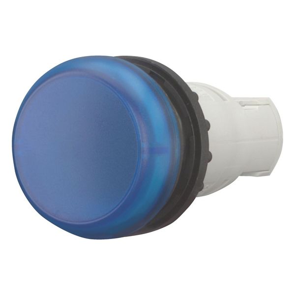 Indicator light, RMQ-Titan, Flush, without light elements, For filament bulbs, neon bulbs and LEDs up to 2.4 W, with BA 9s lamp socket, Blue image 6