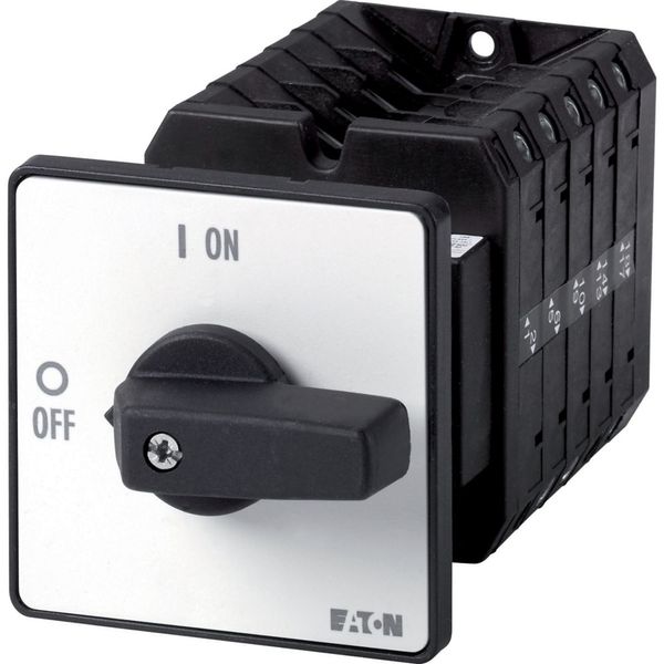 Step switches, T5B, 63 A, rear mounting, 5 contact unit(s), Contacts: 9, 45 °, maintained, With 0 (Off) position, 0-3, Design number 8281 image 5