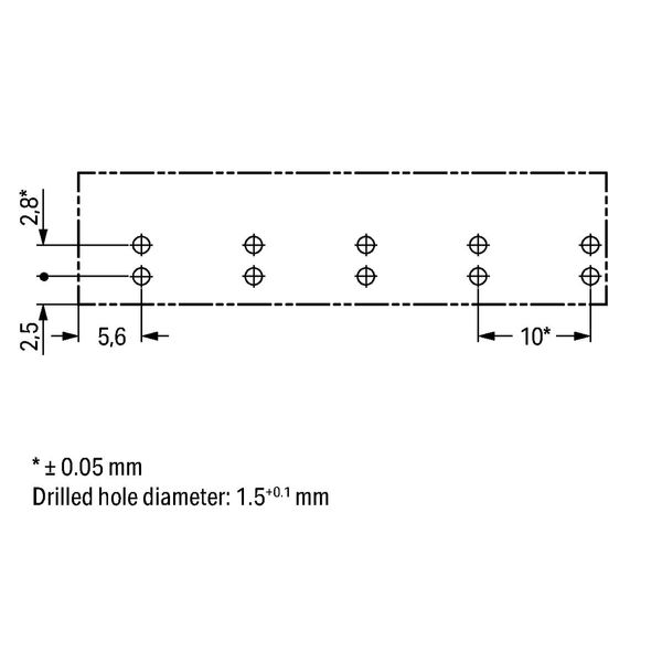 Socket for PCBs straight 5-pole pink image 3