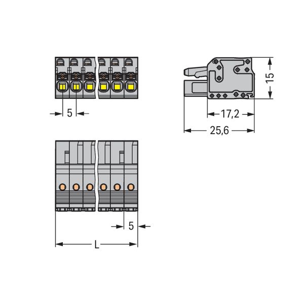 2231-106/102-000 1-conductor female connector; push-button; Push-in CAGE CLAMP® image 4