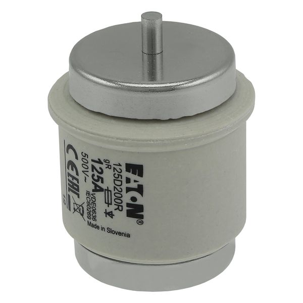 Fuse-link, low voltage, 125 A, AC 500 V, D5, 56 x 46 mm, aR, DIN, IEC, ultra rapid image 5