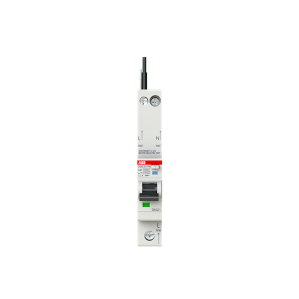 DSE201 M C40 A30 - N Black Residual Current Circuit Breaker with Overcurrent Protection image 3