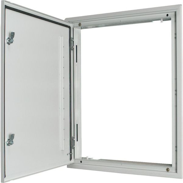 3-component flush-mounting door frame with door, open air, double-bit lock, IP43, HxW=760x400mm image 3