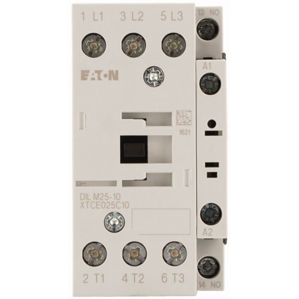 Contactor, 3 pole, 380 V 400 V 11 kW, 1 N/O, 400 V 50 Hz, 440 V 60 Hz, AC operation, Screw terminals image 2