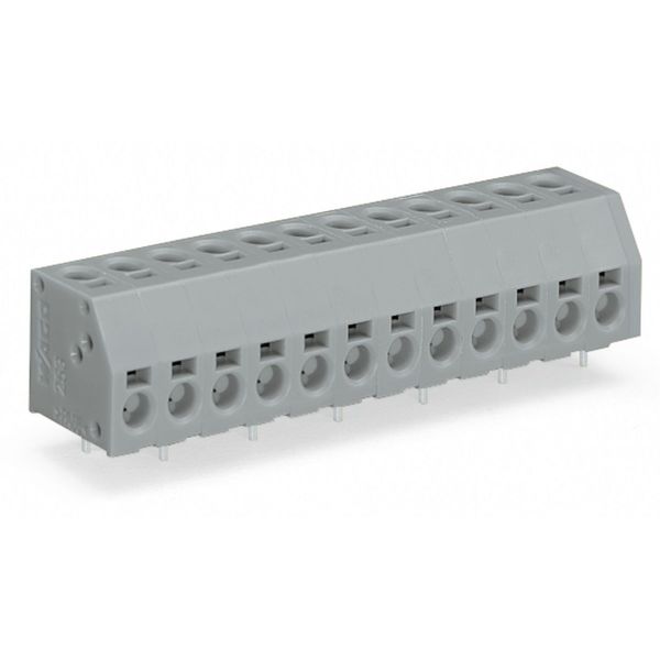 2-conductor PCB terminal block 1.5 mm² Pin spacing 5 mm gray image 3
