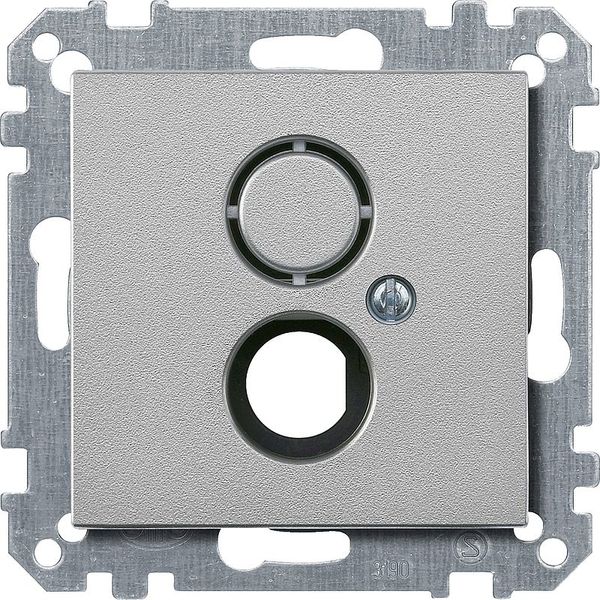 Central plate for BNC/TNC socket, aluminum, system M image 1