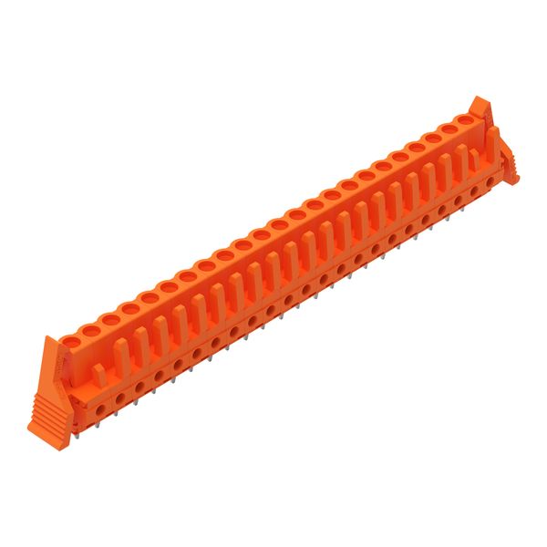 THT female header straight Pin spacing 5.08 mm orange image 1