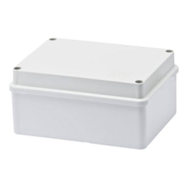 BOX FOR JUNCTIONS AND FOR ELECTRIC AND ELECTRONIC EQUIPMENT - WITH BLANK PLAIN LID - IP56 - INTERNAL DIMENSIONS 150X110 X70 - WITH SMOOTH WALLS image 1