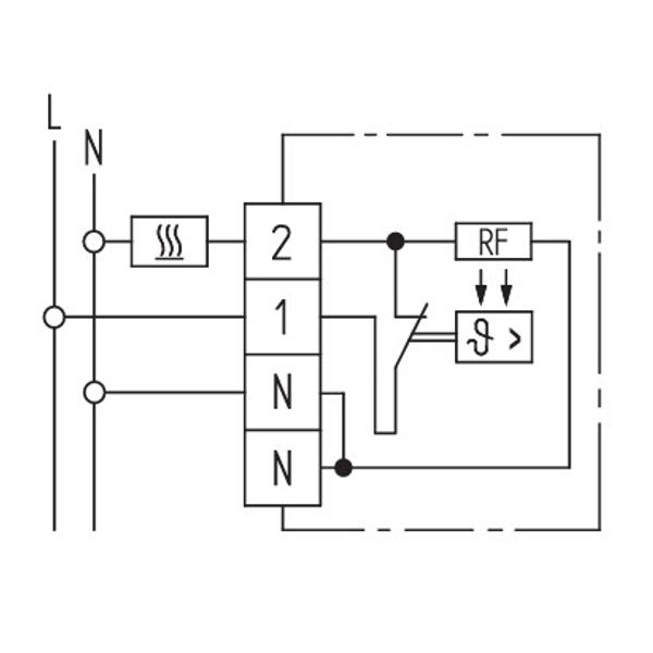 Room controller, 5-30C, AC 230V, 1NC, heating: 10 mA ... 10 (4) A image 4