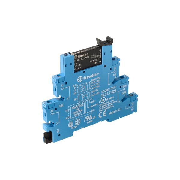 Rel. interface SSR screwless 6,2mm.In.60VDC 1NO Out.0,1A/48VDC (38.91.7.060.7048) image 5