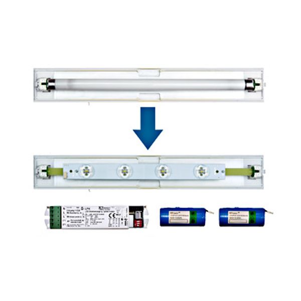 Set 4x1W ERT LED Strip + LPK 1h-8h + 2x 3,2V/3,3Ah LiFePO4 image 1