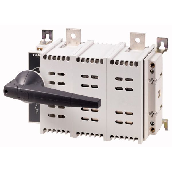DC switch disconnector, 800 A, 2 pole, 1 N/O, 1 N/C, with grey knob, service distribution board mounting image 1