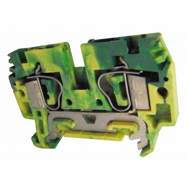 Spring clamp terminal HTE.6 green/yellow, 6 mmý image 1