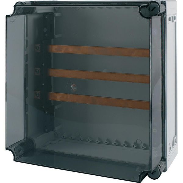 Busbar panel enclosure with transparent cover, 630A, 3-pole image 9