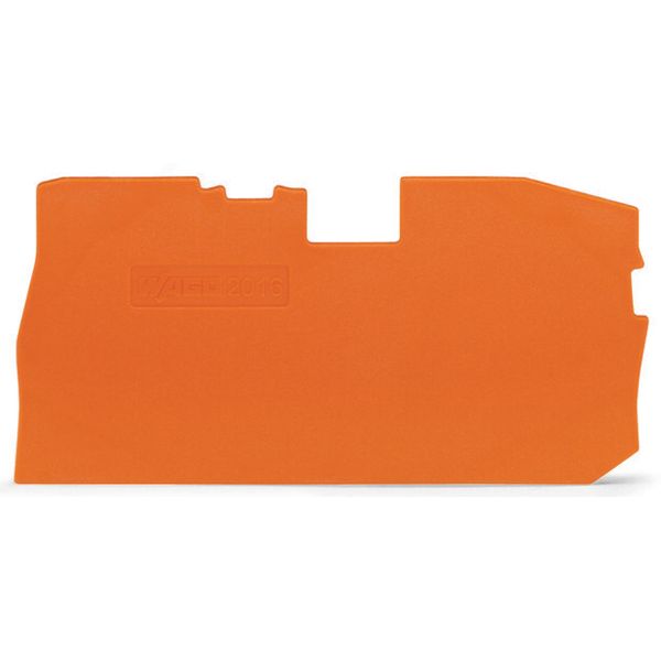 End and intermediate plate 1 mm thick orange image 1