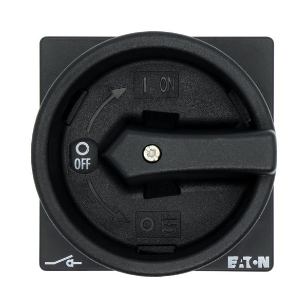 Main switch, P1, 25 A, flush mounting, 3 pole, STOP function, With black rotary handle and locking ring, Lockable in the 0 (Off) position image 15
