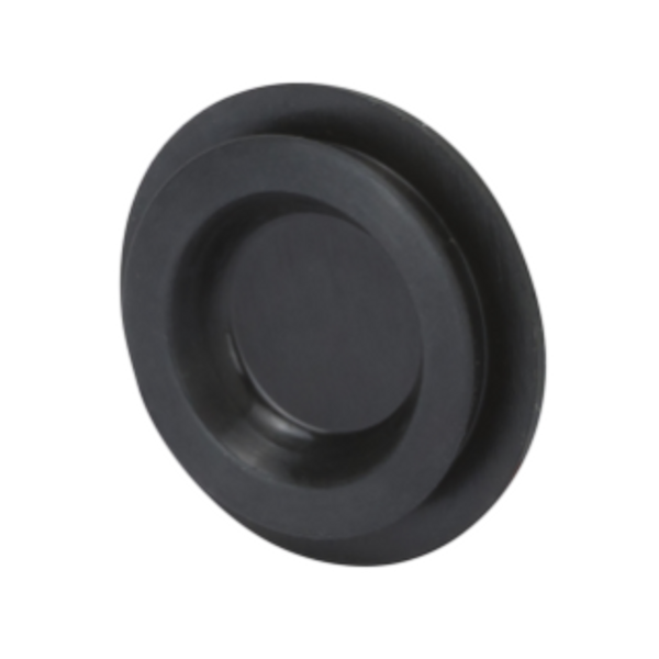 BLACK SCREWCAP FOR UNWIRED ENCLOSURE FOR PUSH BUTTON WITH ROUND SHAPE - DIAMETER 22MM - BLACK image 1