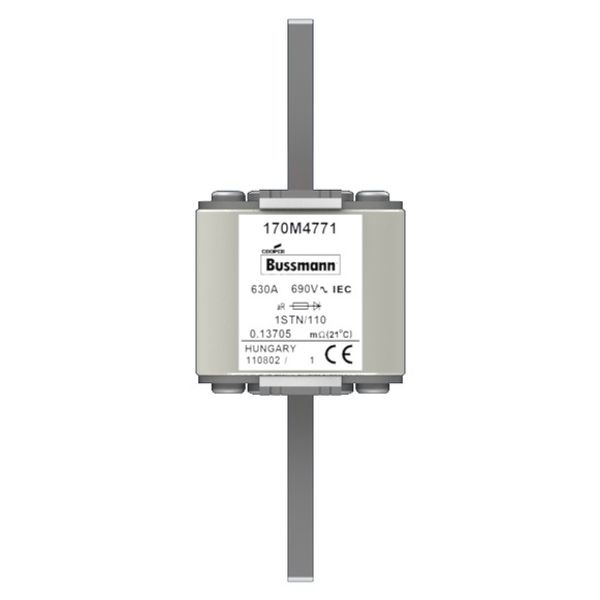 Fuse-link, high speed, 32 A, AC 1000 V, size 00, 30 x 47 x 98 mm, aR, DIN, IEC, single indicator image 1