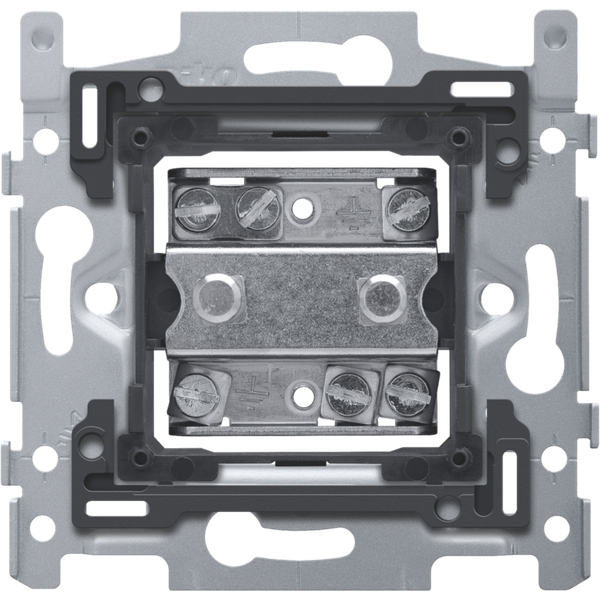 Base for socket outlet with two equipotential bonding contacts, screw image 2