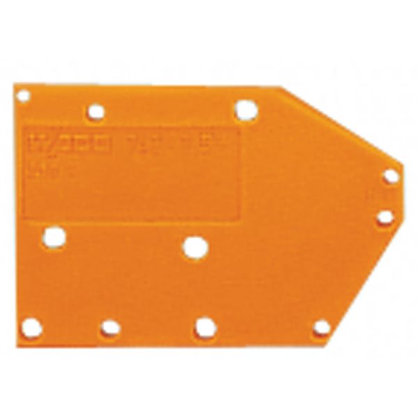 End plate snap-fit type 1.5 mm thick orange image 3