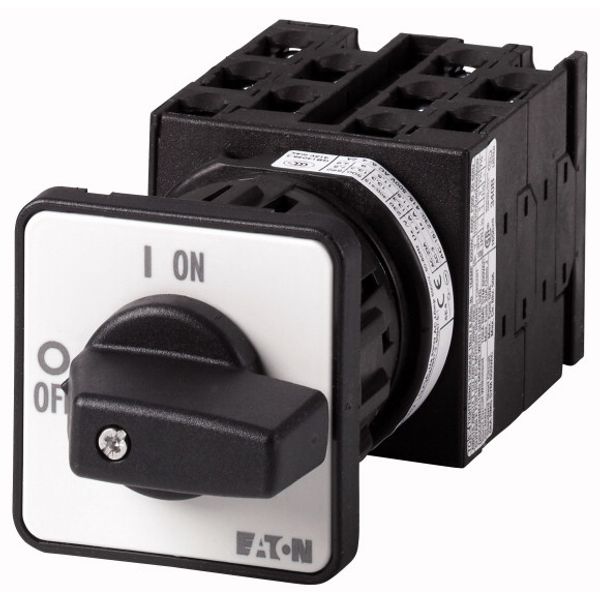 Step switches, T0, 20 A, centre mounting, 5 contact unit(s), Contacts: 10, 30 °, maintained, With 0 (Off) position, 0-10, Design number 15248 image 1